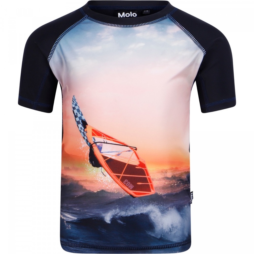 Molo - UV Swim shirt short sleeves for kids - Neptune - Point Break